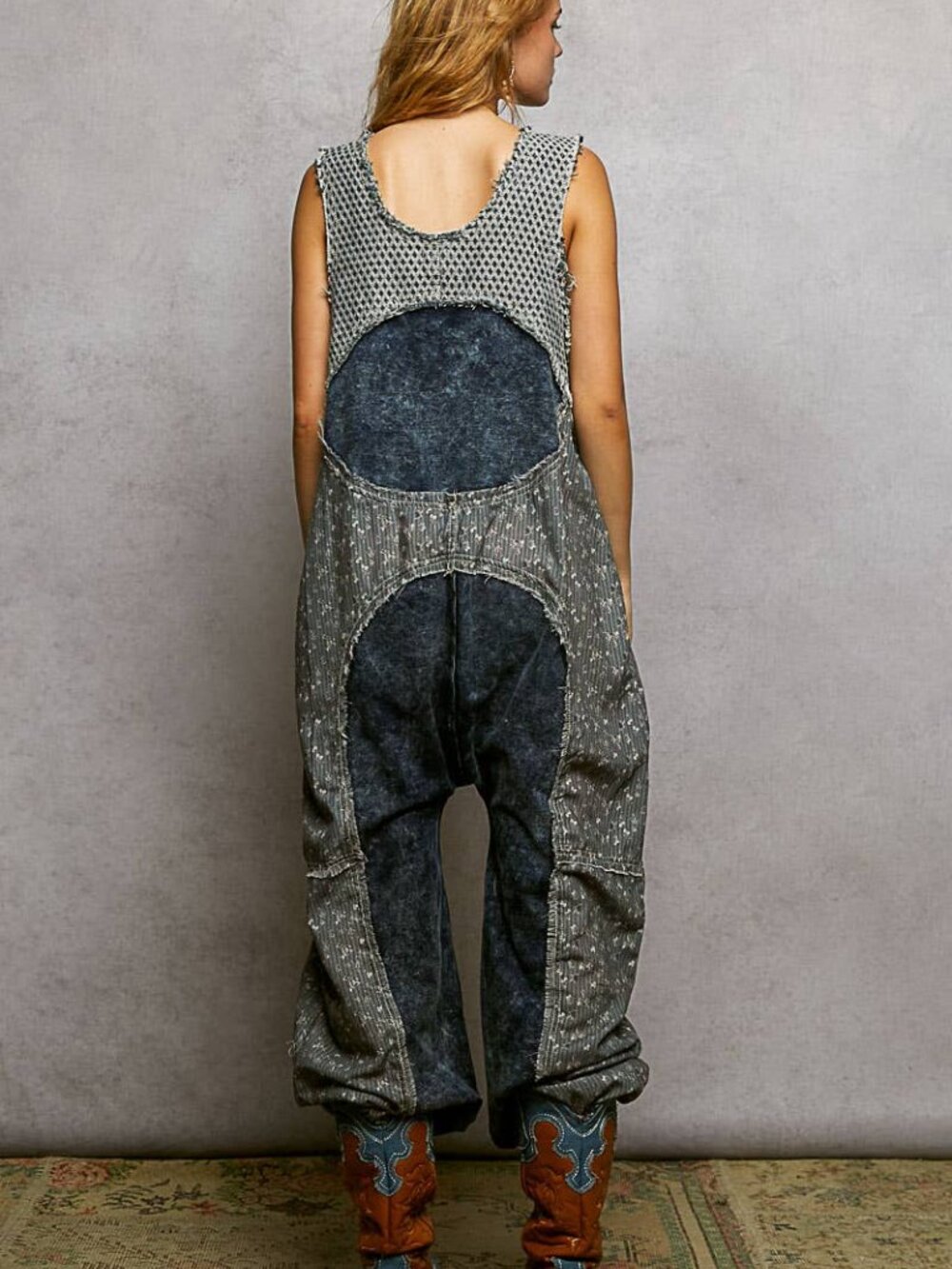 POL NWT Big Pocket French Terry Jogger Overalls - Picture 3 of 3